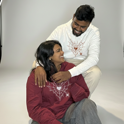 Spiderweb Heart Valentine's Day Hoodie