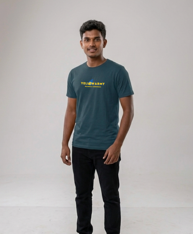 Regular T-Shirt: CSK Yellow Army