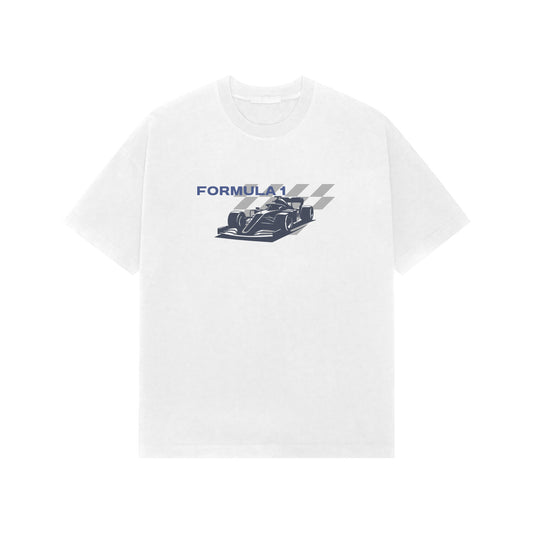 Premium Formula 1 Oversized T-Shirt White